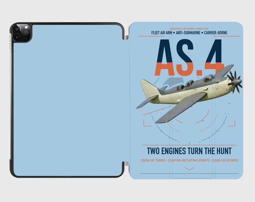 Fairey Gannet AS.4 design on light blue ipad tablet case