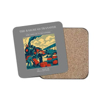 Thumbnail for The Railhead Transfer - Designed Coasters design on gray 1-piece