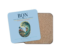 Thumbnail for Rafael Hernández Airport (BQN) design on light blue 1 piece coaster