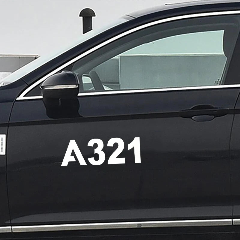Airbus A321 Car Sticker - view 5