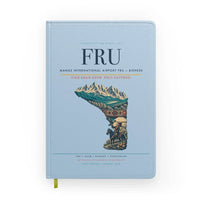 Thumbnail for Manas International Airport (FRU) design on light blue notebook