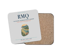 Thumbnail for Taichung International Airport (RMQ) design on light gray 1 piece coaster