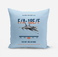 Thumbnail for F A-18E F Buddy Tanker design on light blue pillow