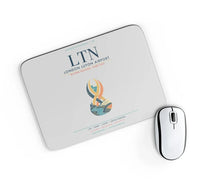 Thumbnail for London Luton Airport (LTN) design on light gray rectangle mouse pad