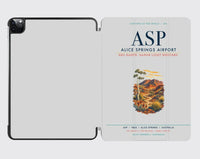 Thumbnail for Alice Springs Airport (ASP) design on light gray ipad tablet case