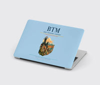 Thumbnail for Bert Mooney Airport (BTM) design on light blue MacBook case