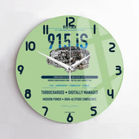 Thumbnail for 915 iS design on light green no frame wall clock