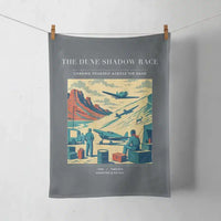 Thumbnail for VINTAGE G4334 - The Dune Shadow Race - Designed Towels design on gray