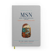 Thumbnail for Dane County Regional Airport Madison (MSN) design on light gray notebook