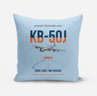Thumbnail for KB-50J Superfortress design on light blue pillow