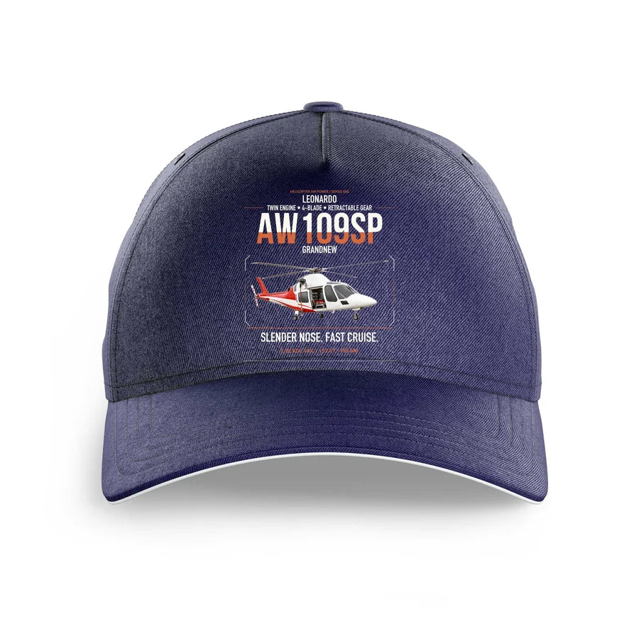 Leonardo AW109SP GrandNew design on dark blue printed hat