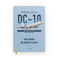 Thumbnail for McDonnell Douglas DC-10 design on light blue notebook