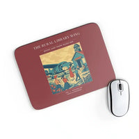 Thumbnail for VINTAGE G4392 - The Rural Library Wing - Designed Mouse Pads design on darkred rectangle