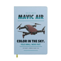 Thumbnail for DJI Mavic Air design on light blue notebook