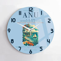 Thumbnail for V. C. Bird International Airport (ANU) design on light blue no frame wall clock