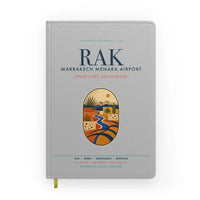 Thumbnail for Marrakech Menara Airport (RAK) design on light gray notebook