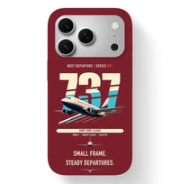 Thumbnail for Boeing 737-500 Classic design on dark red magsafe iphone case