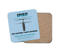 Thumbnail for Ascent AeroSystems Spirit design on light blue 1 piece coaster