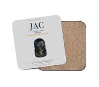 Thumbnail for Jackson Hole Airport (JAC) design on light gray 1 piece coaster
