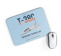 Thumbnail for T-38C Talon design on light blue rectangle mouse pad