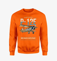Thumbnail for Boeing P-12E design on orange sweatshirt