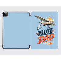 Thumbnail for Pilot Dad design on light blue ipad tablet case