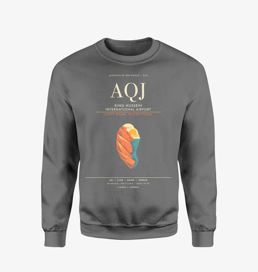 King Hussein International Airport AQJ Sweatshirt - Gray