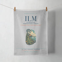 Thumbnail for Wilmington International Airport (ILM) design on light gray towel