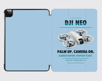 Thumbnail for DJI Neo design on light blue ipad tablet case