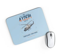 Thumbnail for Bell 412EPI design on light blue rectangle mouse pad