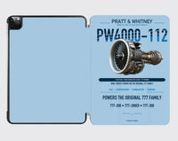 Thumbnail for PW4000-112 design on light blue ipad tablet case