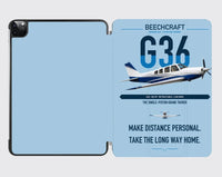 Thumbnail for Beechcraft Bonanza G36 design on light blue ipad tablet case