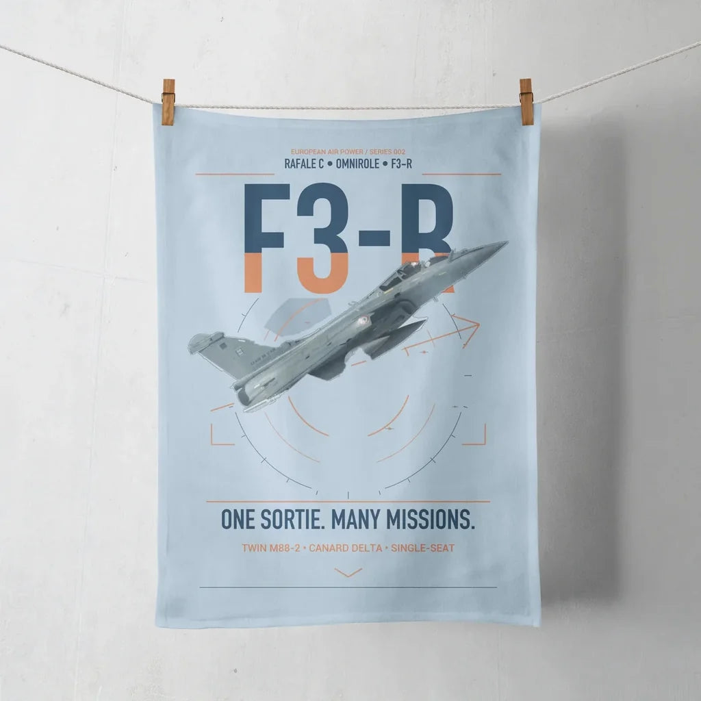 Dassault Rafale C — F3-R standard design on light blue towel