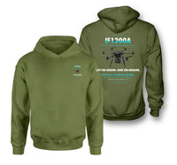 Thumbnail for Inspired Flight IF1200A design on green army hoodie