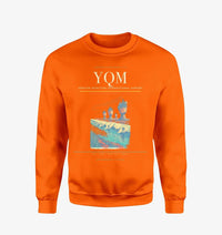 Thumbnail for Greater Moncton International Airport (YQM) design on orange sweatshirt