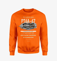 Thumbnail for PT6A-67 design on orange sweatshirt