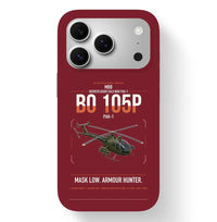 Thumbnail for MBB BO 105P PAH-1 design on dark red magsafe iphone case, for iPhone 17 Pro