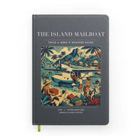 Thumbnail for VINTAGE G4065 - The Island Mailboat - Designed Notebooks design on gray