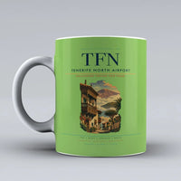 Thumbnail for Tenerife North Airport (TFN) airport code design on light green ceramic mug