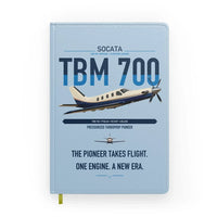 Thumbnail for Socata TBM 700 design on light blue notebook