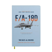 Thumbnail for F-A-18D Hornet Two Seats All Weather design on light blue notebook