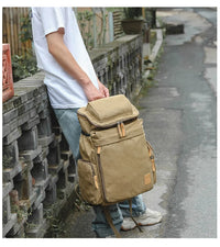 Thumbnail for Aviator Vintage Canvas Backpack for Flight Crew Travel