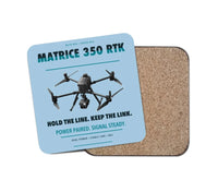 Thumbnail for DJI Matrice 350 RTK design on light blue 1 piece coaster