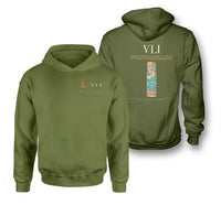 Thumbnail for Bauerfield International Airport (VLI) design on green army double-side hoodie