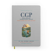 Thumbnail for Shah Amanat International Airport Chattogram (CGP) design on light gray notebook