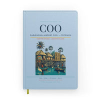 Thumbnail for Cadjehoun Airport (COO) design on light blue notebook