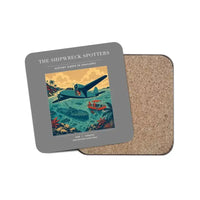 Thumbnail for The Shipwreck Spotters - Designed Coasters design on gray 1-piece
