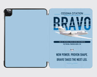 Thumbnail for Cessna Citation Bravo design on light blue ipad tablet case