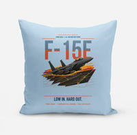 Thumbnail for F-15E Strike Eagle design on light blue pillow