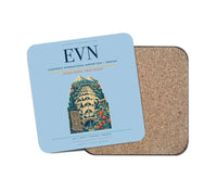 Thumbnail for Zvartnots International Airport (EVN) design on light blue 1 piece coaster